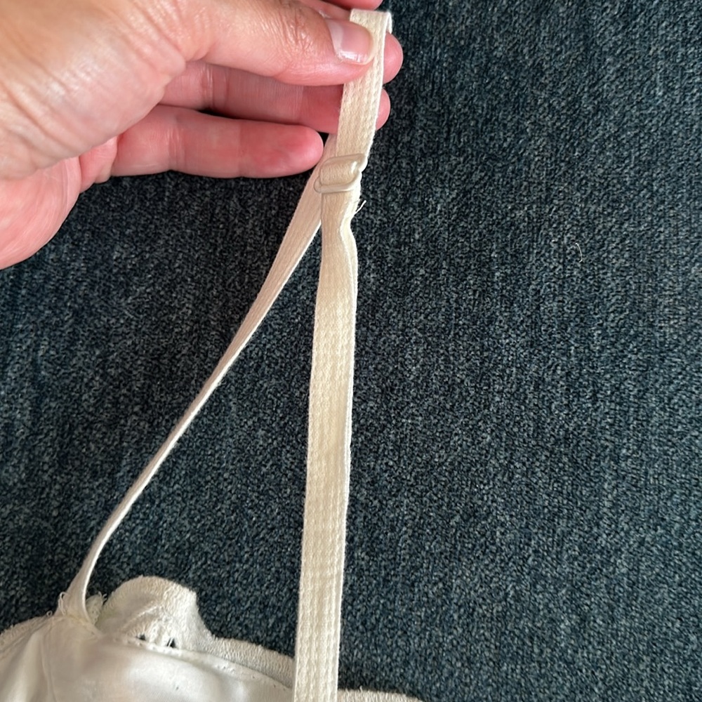 NWT! MADEWELL EYELET LINEN BLEND CROP TANK TOP - Picture 8 of 10